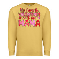 Antique Gold my favorite valentines call me mama Premium Sweatshirt - texasbilliewilder