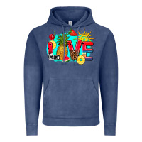 Vintage Denim love summer fruit and sun Vintage Hoodie - AdoDesignShop