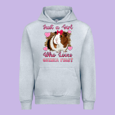 Just A Girl Love Who Loves Guinea Pigs Urban Hoodie Designed By Artiststas