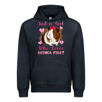 Navy Just A Girl Love Who Loves Guinea Pigs Urban Hoodie - Artiststas