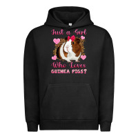Pigment Black Just A Girl Love Who Loves Guinea Pigs Urban Hoodie - Artiststas
