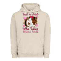 Pigment French Oak Just A Girl Love Who Loves Guinea Pigs Urban Hoodie - Artiststas