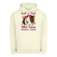 Pigment Pistachio Just A Girl Love Who Loves Guinea Pigs Urban Hoodie - Artiststas