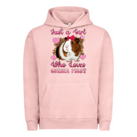 Pigment Salmon Just A Girl Love Who Loves Guinea Pigs Urban Hoodie - Artiststas