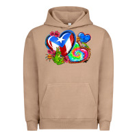 Pigment Burro western leopard puerto rico hearts Urban Hoodie - AdoDesignShop