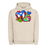 Pigment French Oak western leopard puerto rico hearts Urban Hoodie - AdoDesignShop