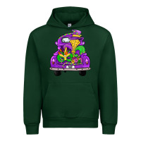 Forest Green farm truck, mardi gras Urban Hoodie - JahusDesignShop