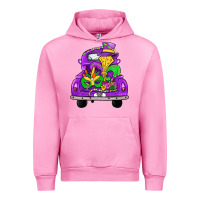 Fuchsia Pink farm truck, mardi gras Urban Hoodie - JahusDesignShop