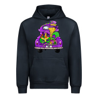 Navy farm truck, mardi gras Urban Hoodie - JahusDesignShop