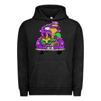 Pigment Black farm truck, mardi gras Urban Hoodie - JahusDesignShop