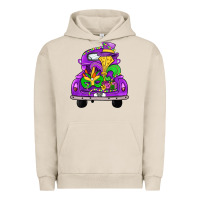 Pigment French Oak farm truck, mardi gras Urban Hoodie - JahusDesignShop