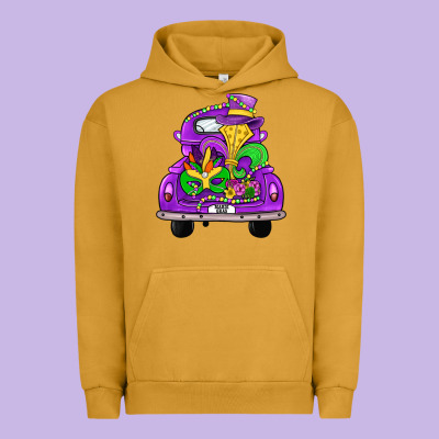 Farm Truck, Mardi Gras Urban Hoodie Designed By Jahusdesignshop