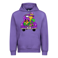 Tulip farm truck, mardi gras Urban Hoodie - JahusDesignShop
