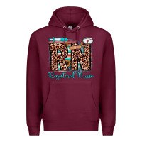 Burgundy rn registered nurse Premium Hoodie - JahusDesignShop