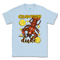 Dusty Blue mardi gras crawfish dude Classic Tee - FaDigitalArtStudio
