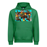 Emerald Dinosaur monster truck Urban Hoodie - Artiststas