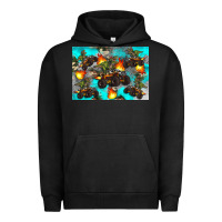 Pigment Black Dinosaur monster truck Urban Hoodie - Artiststas