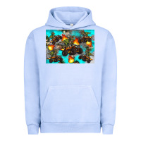 Pigment Grape Ice Dinosaur monster truck Urban Hoodie - Artiststas
