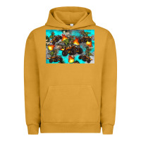 Pigment Peanut Butter Dinosaur monster truck Urban Hoodie - Artiststas