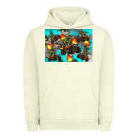 Pigment Pistachio Dinosaur monster truck Urban Hoodie - Artiststas