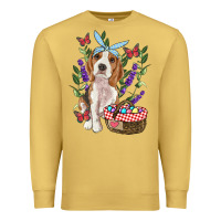 Antique Gold Easter Beagle Premium Sweatshirt - RanaPortraitStore