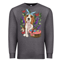 Charcoal Heather Easter Beagle Premium Sweatshirt - RanaPortraitStore