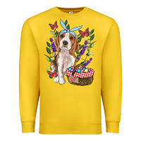 Lemon Easter Beagle Premium Sweatshirt - RanaPortraitStore