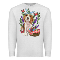 Oatmeal Heather Easter Beagle Premium Sweatshirt - RanaPortraitStore