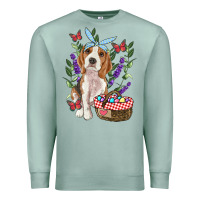Seafoam Easter Beagle Premium Sweatshirt - RanaPortraitStore