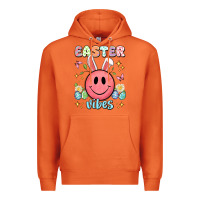 Carrot easter vibes smiley face Premium Hoodie - Artiststas