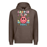 Coffee easter vibes smiley face Premium Hoodie - Artiststas