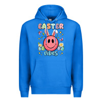 True Royal easter vibes smiley face Premium Hoodie - Artiststas