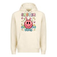 Easter Vibes Smiley Face Premium Hoodie | Teevron