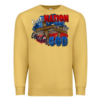 Antique Gold one nation under god Premium Sweatshirt - Zillion Design Studio