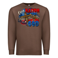 Chestnut one nation under god Premium Sweatshirt - Zillion Design Studio
