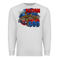 Dove Grey one nation under god Premium Sweatshirt - Zillion Design Studio