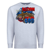 Heather Grey one nation under god Premium Sweatshirt - Zillion Design Studio