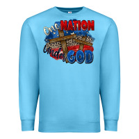 Ocean Blue one nation under god Premium Sweatshirt - Zillion Design Studio