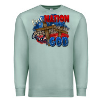 Seafoam one nation under god Premium Sweatshirt - Zillion Design Studio