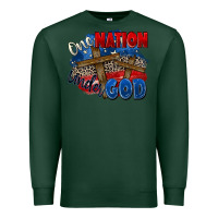 Sports Green one nation under god Premium Sweatshirt - Zillion Design Studio