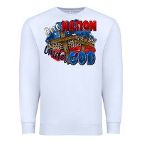 White one nation under god Premium Sweatshirt - Zillion Design Studio