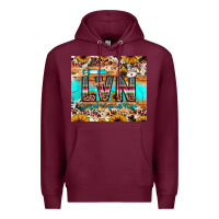 Burgundy lvn licensed vocational nurse Premium Hoodie - JahusDesignShop