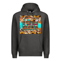 Charcoal Heather lvn licensed vocational nurse Premium Hoodie - JahusDesignShop