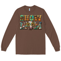 Chestnut show mom brown calf eye glasses Long Sleeve Tee - BarkalooDesign