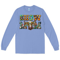 Colony Blue show mom brown calf eye glasses Long Sleeve Tee - BarkalooDesign