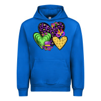 Cobalt hearts mardi gras Urban Hoodie - JahusDesignShop