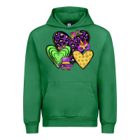 Emerald hearts mardi gras Urban Hoodie - JahusDesignShop