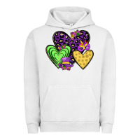 Pigment Lunar Rock hearts mardi gras Urban Hoodie - JahusDesignShop