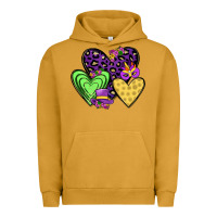 Pigment Peanut Butter hearts mardi gras Urban Hoodie - JahusDesignShop