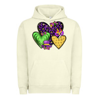 Pigment Pistachio hearts mardi gras Urban Hoodie - JahusDesignShop